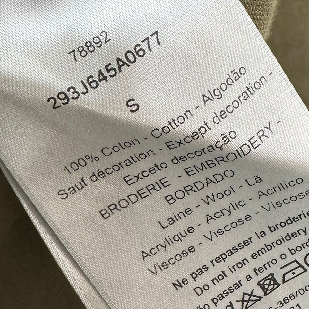 Dior Homme ATELIER 刺繍胸ポケットTシャツ293J645A0677 古着・中古-6枚目のアイテム画像