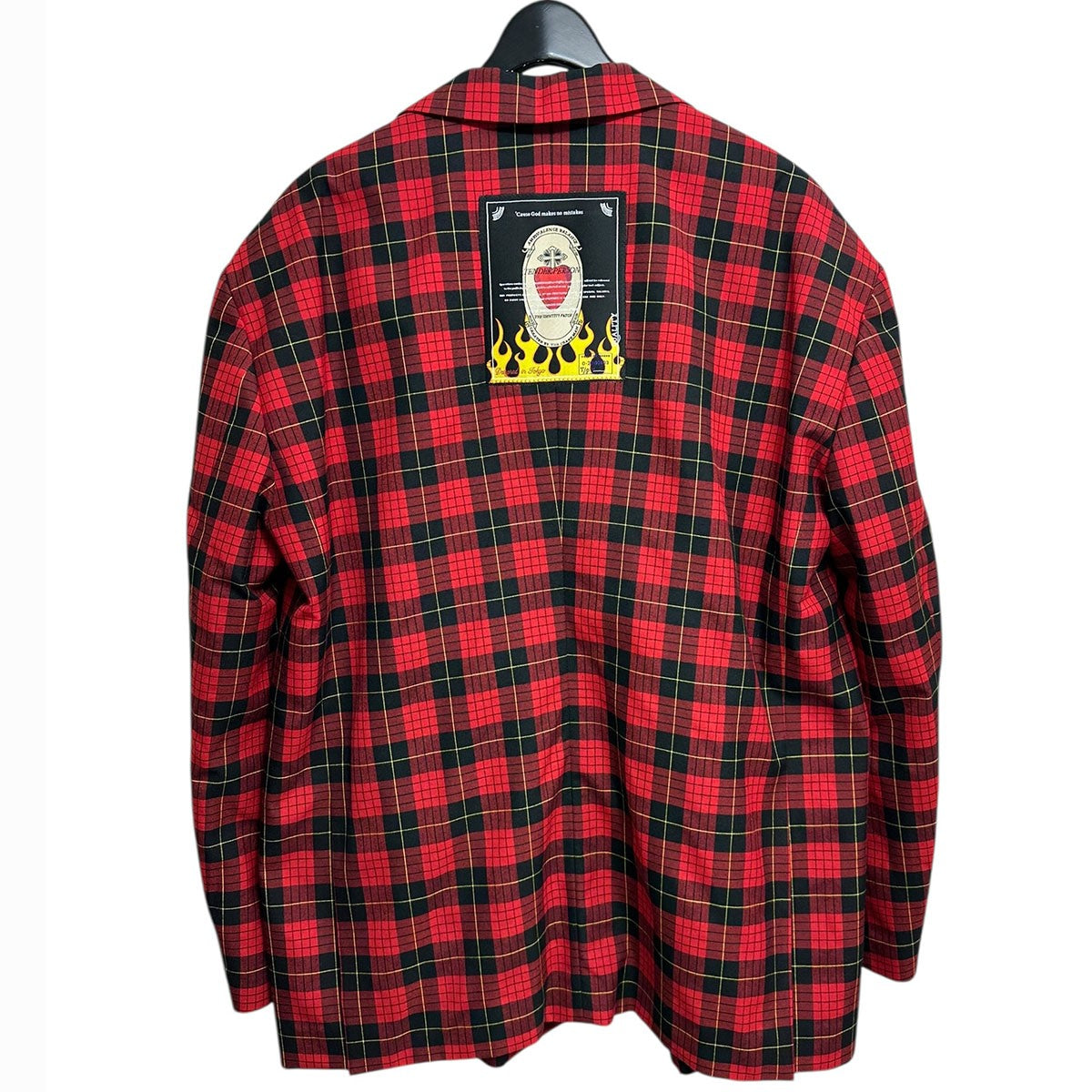 TENDER PERSON DOUBLE BLAZERオーバーサイズダブルブレストチェックジャケットSC-TO-1232 古着・中古-2枚目のアイテム画像