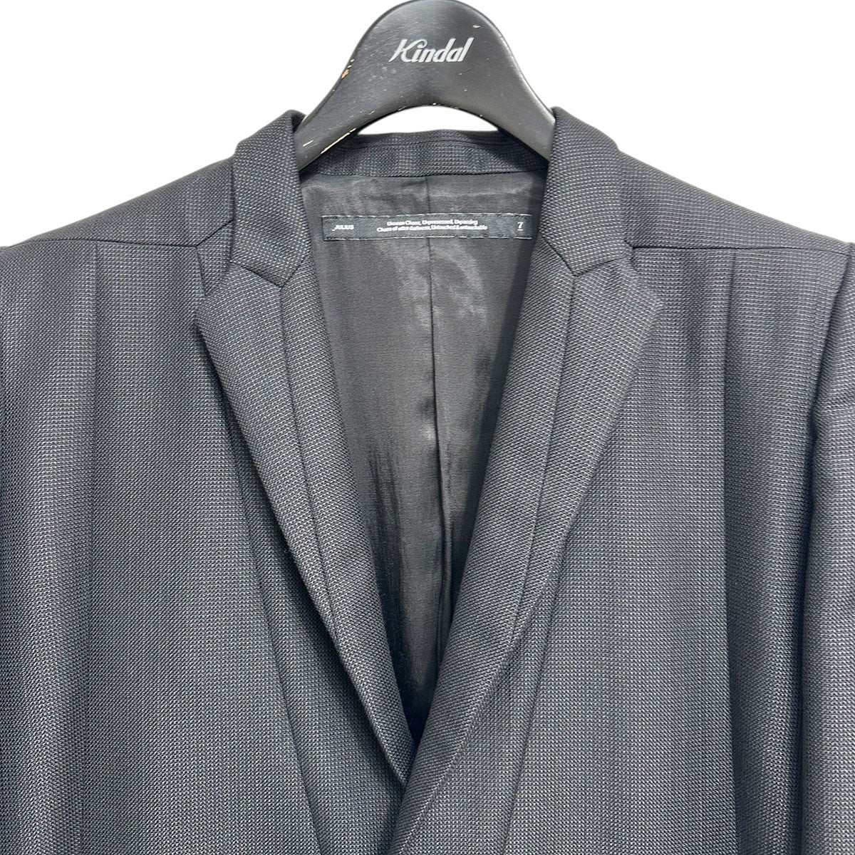 JULIUS(ユリウス) 24AWSingle button wool blend blazer1Bウール