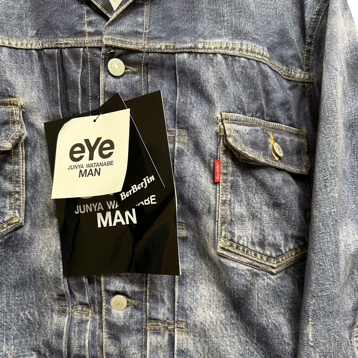 じゅん/非売品オーナーばり ジャンバーLサイズ JUNYA WATANABE MAN×LEVI'S×BerBerJin 25SSNylon Twill Inkjet
