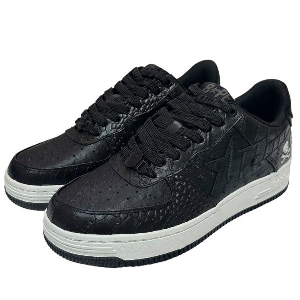 A BATHING APE×NEIGHBORHOOD 22AWBAPE STAダブルネーム型押しスニーカー1J23191901/222NOAPN-FW01S 古着・中古-1枚目のアイテム画像
