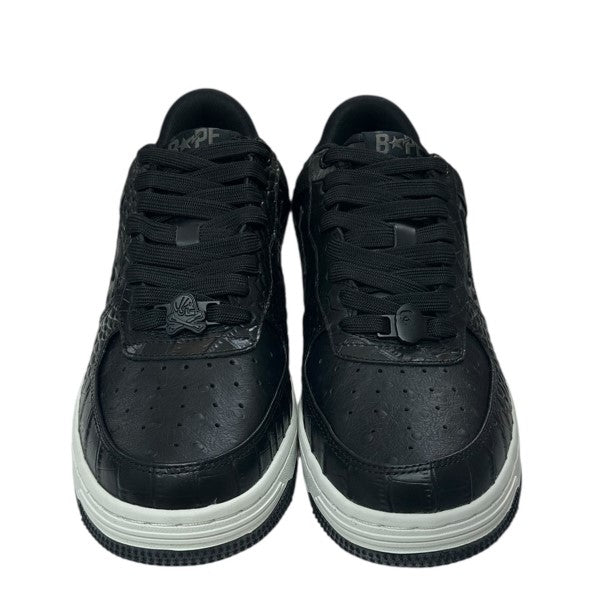 A BATHING APE×NEIGHBORHOOD 22AWBAPE STAダブルネーム型押しスニーカー1J23191901/222NOAPN-FW01S 古着・中古-2枚目のアイテム画像