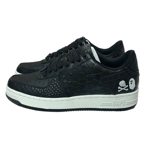 A BATHING APE×NEIGHBORHOOD 22AWBAPE STAダブルネーム型押しスニーカー1J23191901/222NOAPN-FW01S 古着・中古-3枚目のアイテム画像