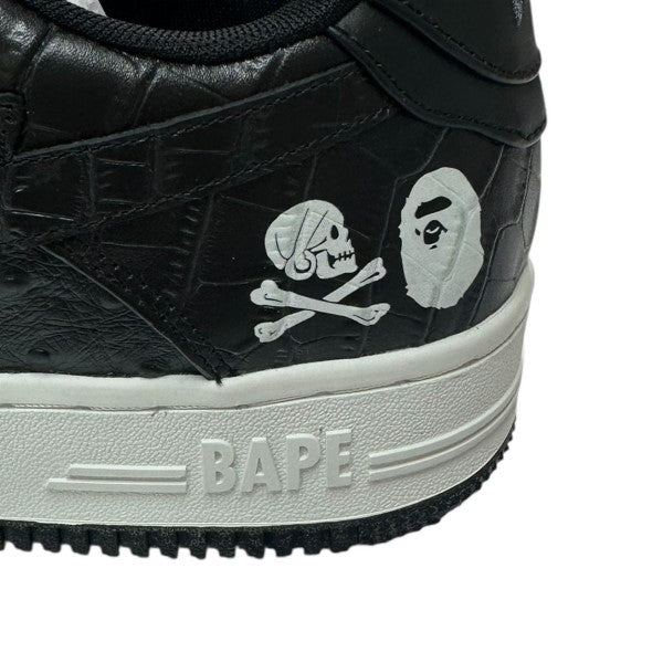 A BATHING APE×NEIGHBORHOOD 22AWBAPE STAダブルネーム型押しスニーカー1J23191901/222NOAPN-FW01S 古着・中古-5枚目のアイテム画像