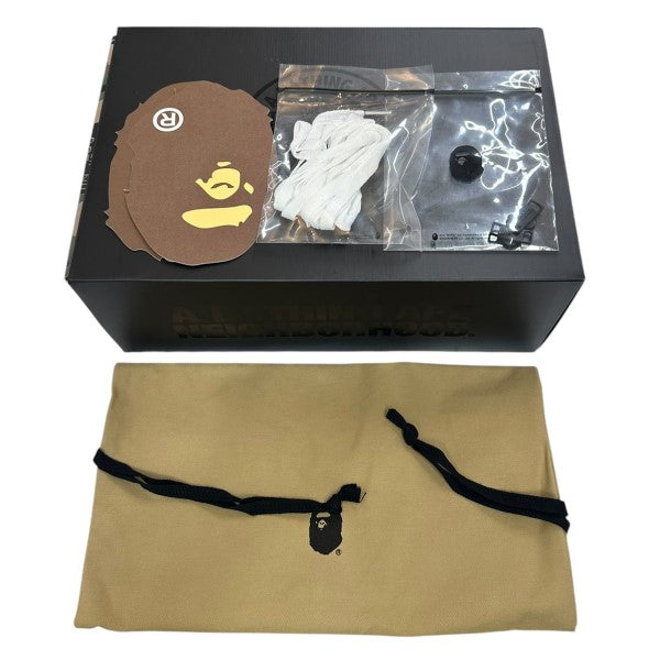 A BATHING APE×NEIGHBORHOOD 22AWBAPE STAダブルネーム型押しスニーカー1J23191901/222NOAPN-FW01S 古着・中古-7枚目のアイテム画像