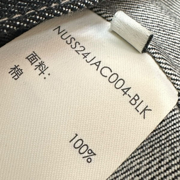 NULLUS(ヌル) デニムジャケットNUSS24JAC004-BLK NUSS24JAC004-BLK