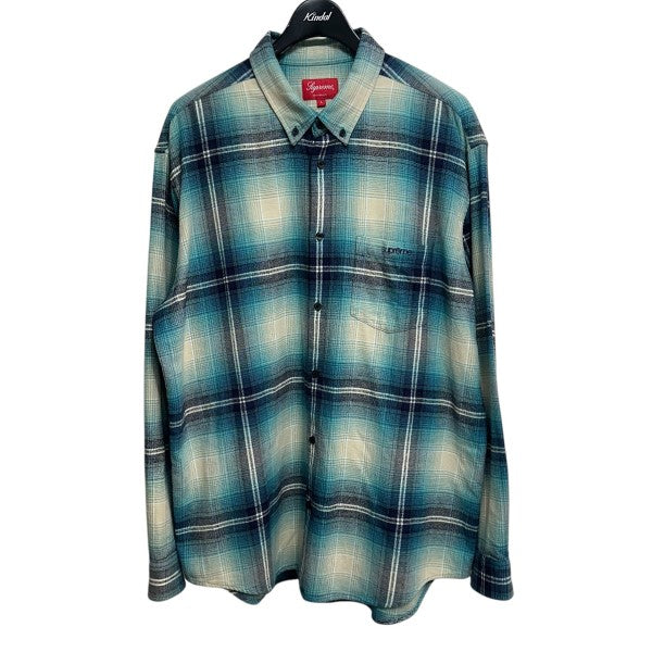 Supreme 23SSShadow Plaod Flannel Shirtシャドーチェックフランネルシャツ 古着・中古-1枚目のアイテム画像