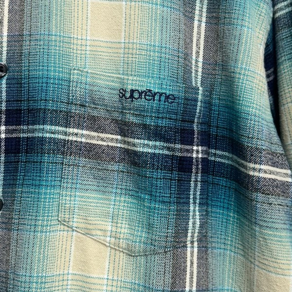 Supreme 23SSShadow Plaod Flannel Shirtシャドーチェックフランネルシャツ 古着・中古-4枚目のアイテム画像