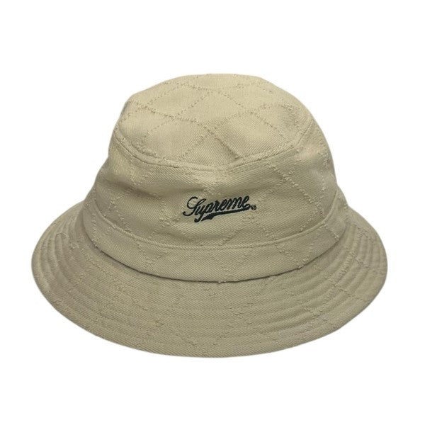 Supreme(シュプリーム) 23AWPunched Denim Crusher Dyed Beigeロゴ刺繍