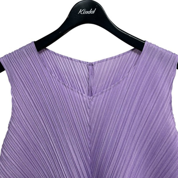 プリーツプリーズ PLEATS PLEASE MELLOW PLEATS プリーツチュニック PP43JT282 LIGHT PURPLE サイズ：3 PLEATS PLEASE(プリーツプリーズ) MELLOW PLEATS プリーツ