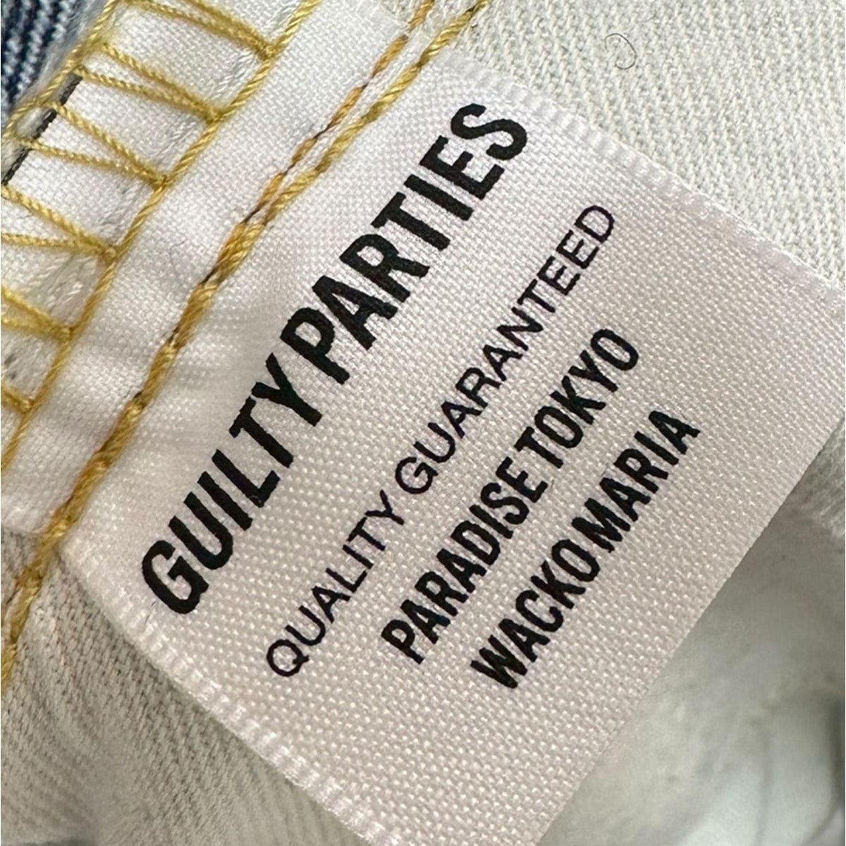 WACKO MARIA×Lee 24AWWネーム DENIM PANTSデニムパンツLB0550 LB0550