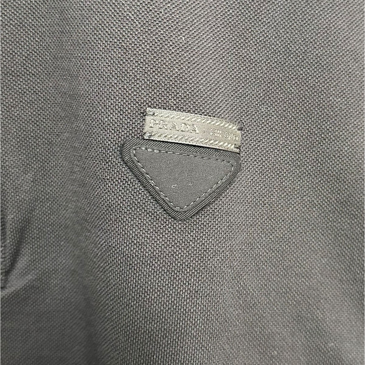 PRADA(プラダ) PIQUET半袖ポロシャツUJN444 UJN444 ブラック