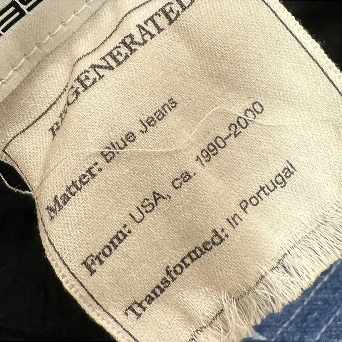 marine serre ムーンレーザーデニムバケットハットca.1990-2000/20AW 古着・中古-5枚目のアイテム画像