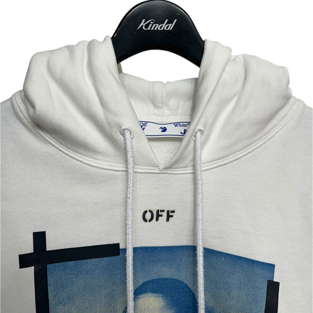 OFFWHITE モナリザプリントフーディーOMBB037R21FLE01 古着・中古-3枚目のアイテム画像
