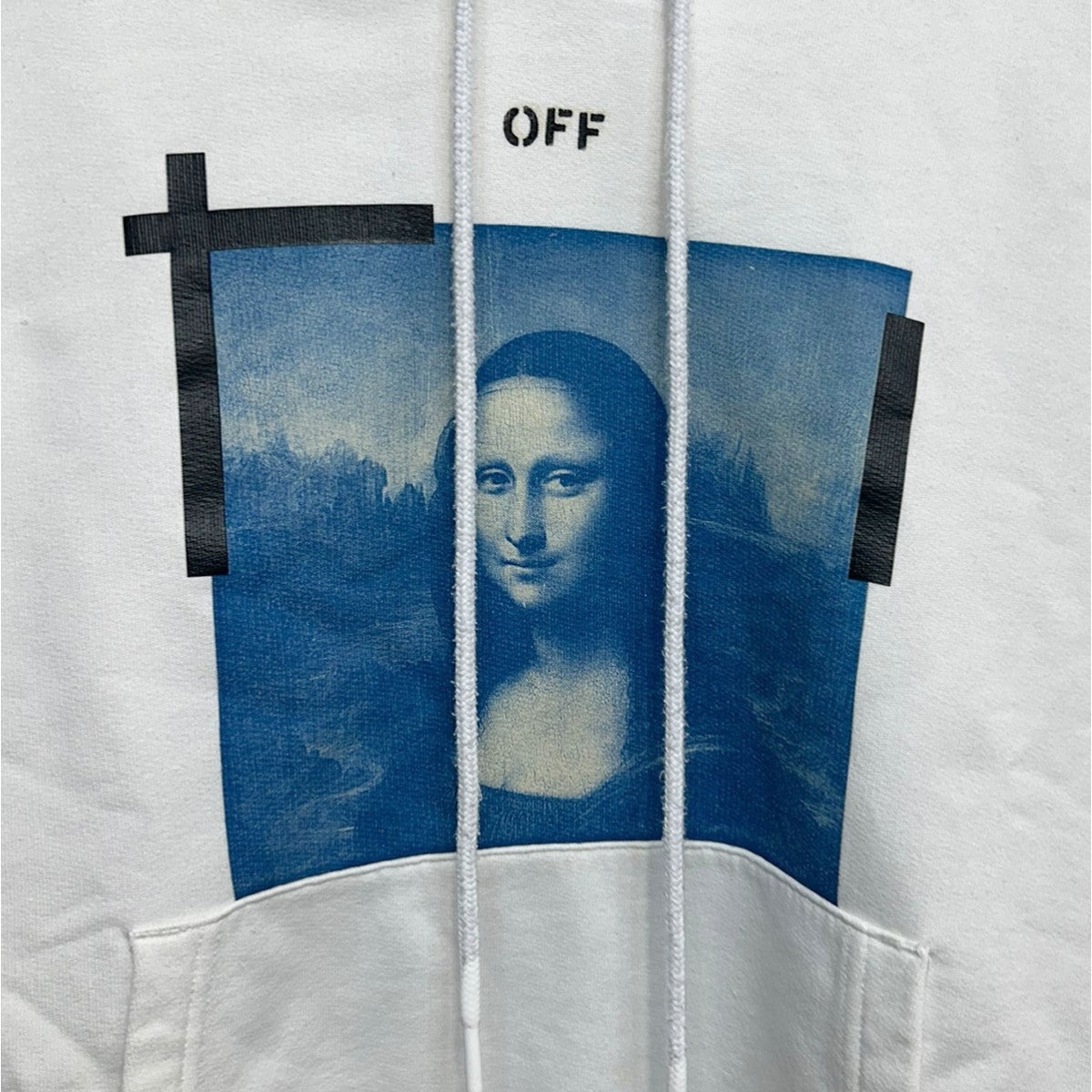 OFFWHITE モナリザプリントフーディーOMBB037R21FLE01 古着・中古-4枚目のアイテム画像