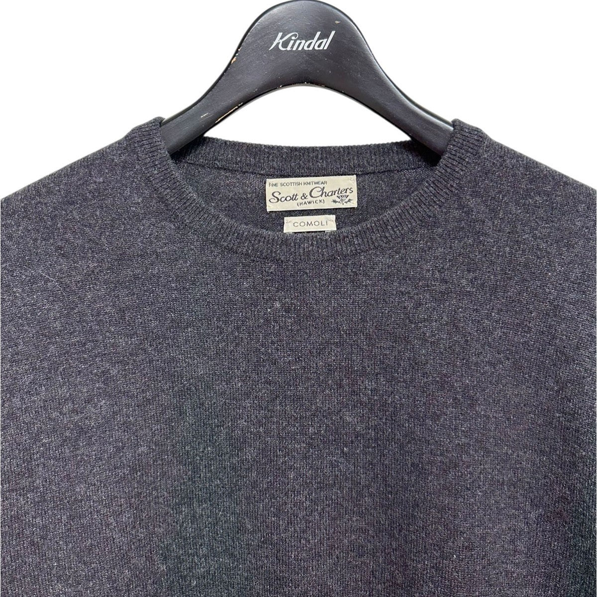 COMOLI(コモリ) 24AWSCOTT＆CHARTERS別注 クルーネックニット