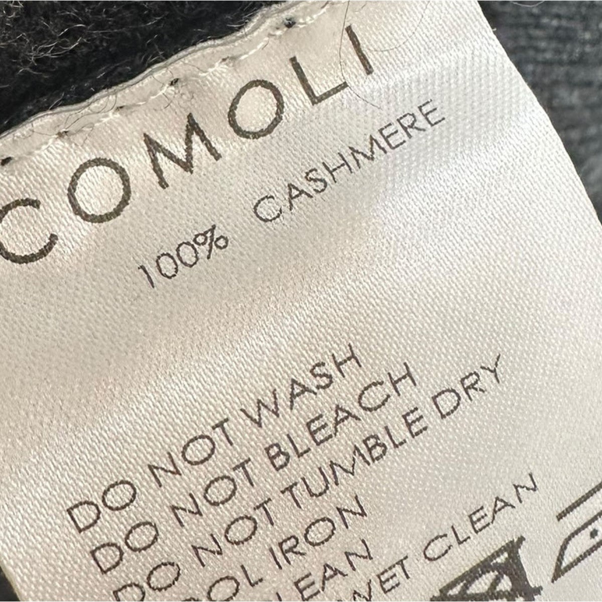 COMOLI コモリ　Scott&Charters カシミヤ　ニット　チャコール 8071000158925_2.jpg?v=