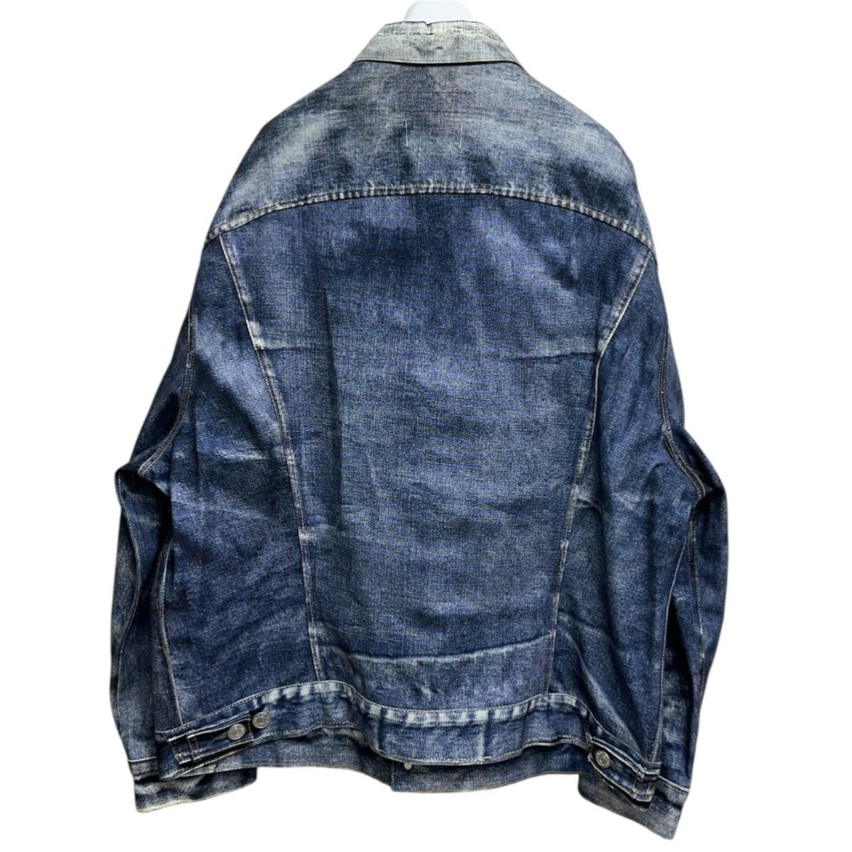 JUNYA WATANABE MAN 25SS綿ツイル インクジェットプリント Levi’s Wネーム BerBerJinベルベルジン、リーバイスデニム転写プリントジャケット 古着・中古-2枚目のアイテム画像