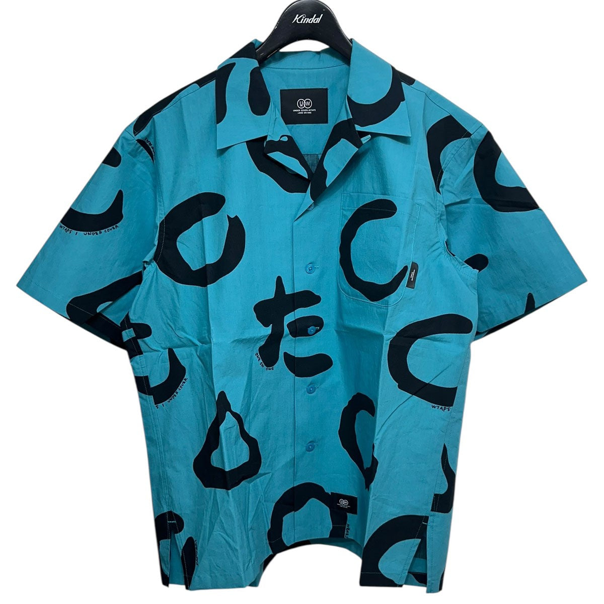 UNDERCOVER×WTAPS 25SSTXT／SS／COTTON．BROADCLOTH．TEXTILE．七人の侍プリント半袖シャツUC2E9401/251ZUUCD-SHM01S 古着・中古-1枚目のアイテム画像