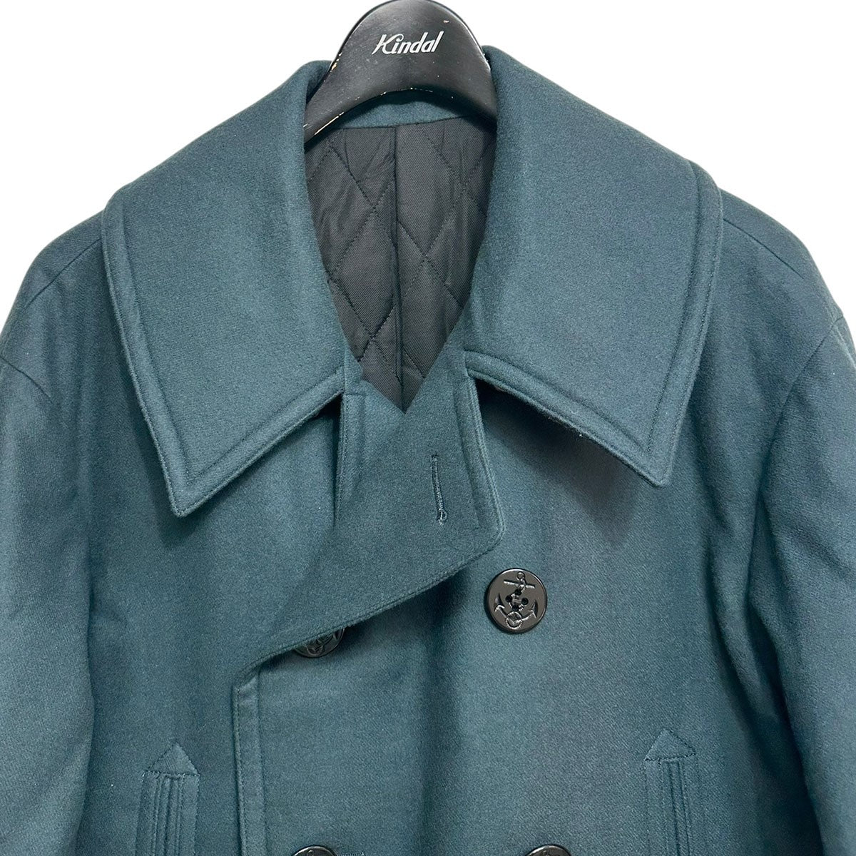 最終価格！　マーカウェア　オーガニックウール 二重織 メルトン ピーコート MARKAWARE(マーカウェア) ORGANIC WOOL MELTON PUFFER PEACOAT