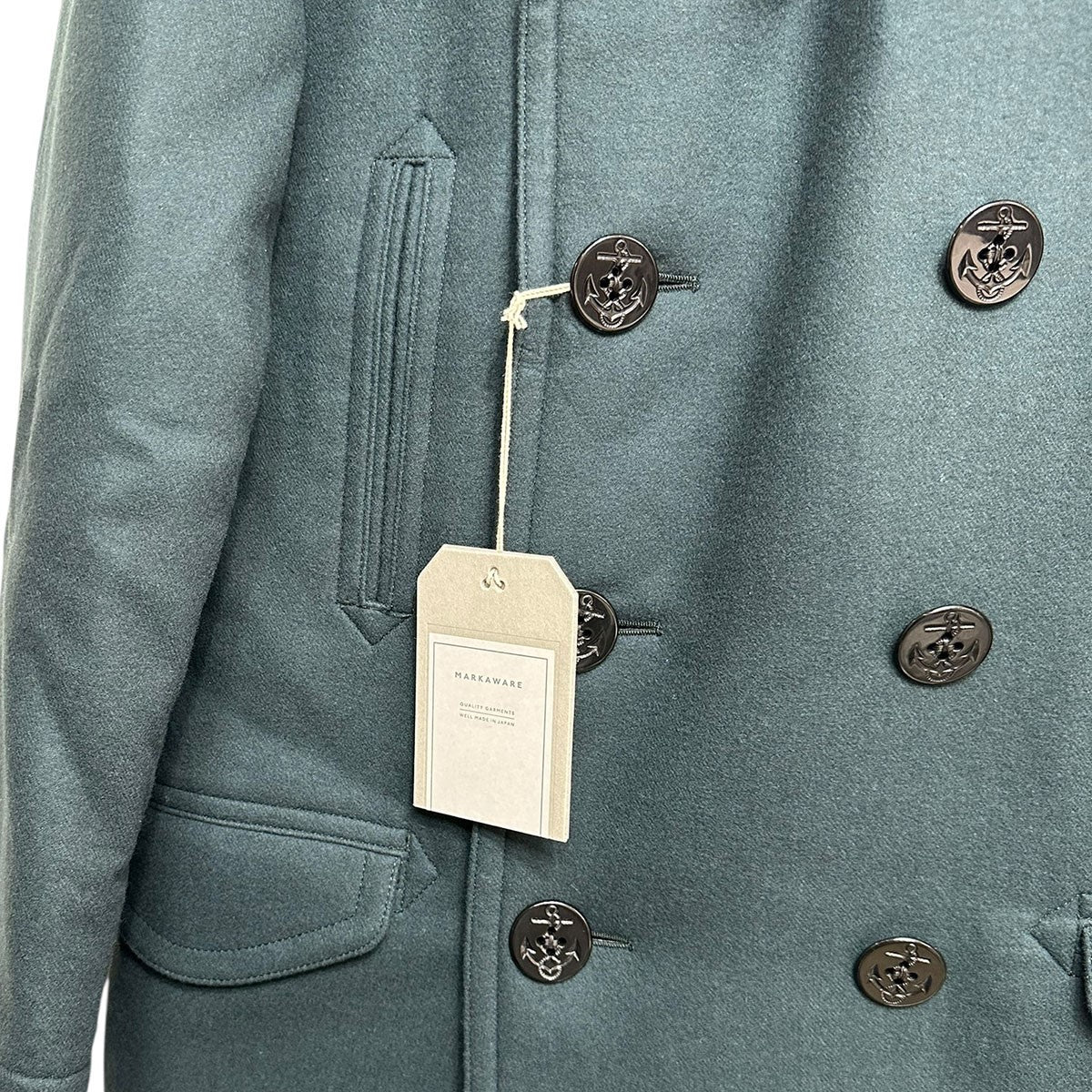 MARKAWARE(マーカウェア) ORGANIC WOOL MELTON PUFFER PEACOAT