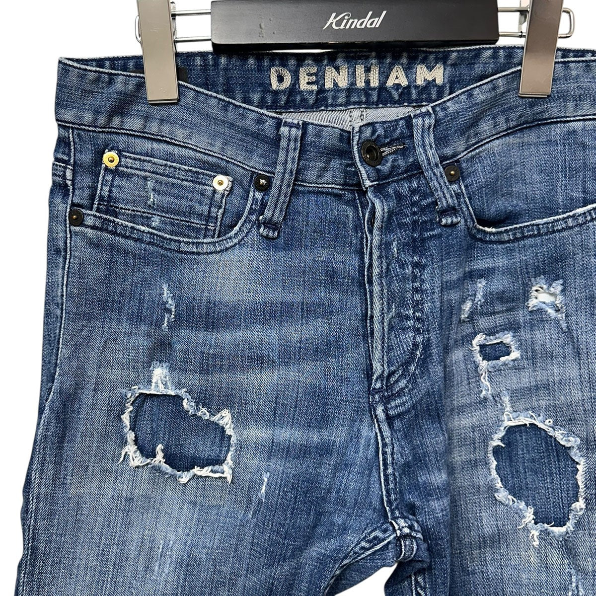 DENHAM 33 RAZOR SLIM FIT FBL デンハム デニムパンツ Denham(デンハム) RAZOR SLIM FITダメージ加工スリムフィット