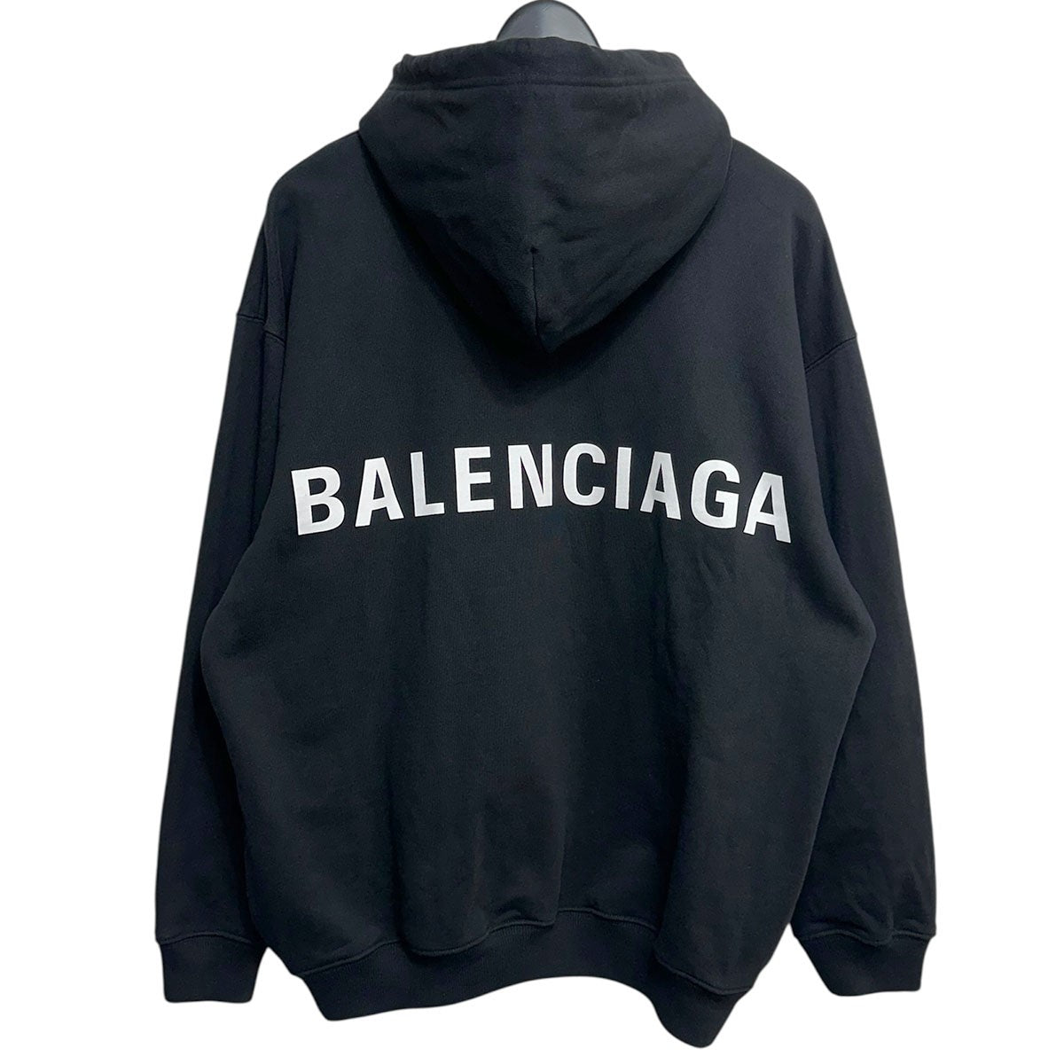 バレンシアガ 21年 コットン パーカー S レディース ブラック 697874 BALENCIAGA バレンシアガ パーカー スウェット トップス