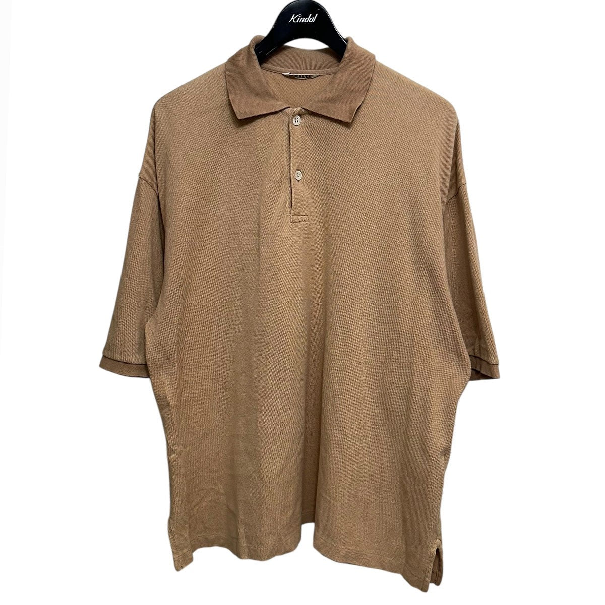 AURALEE SUPER SOFT PIQUE BIG POLOスーパーソフトピケぶっぐポロシャツA9SP01SK 古着・中古-1枚目のアイテム画像
