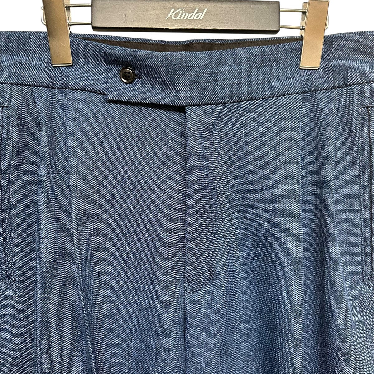Tucked Side Tab Trouser-Poly ChambrayタックサイドタブトラウザーMR191