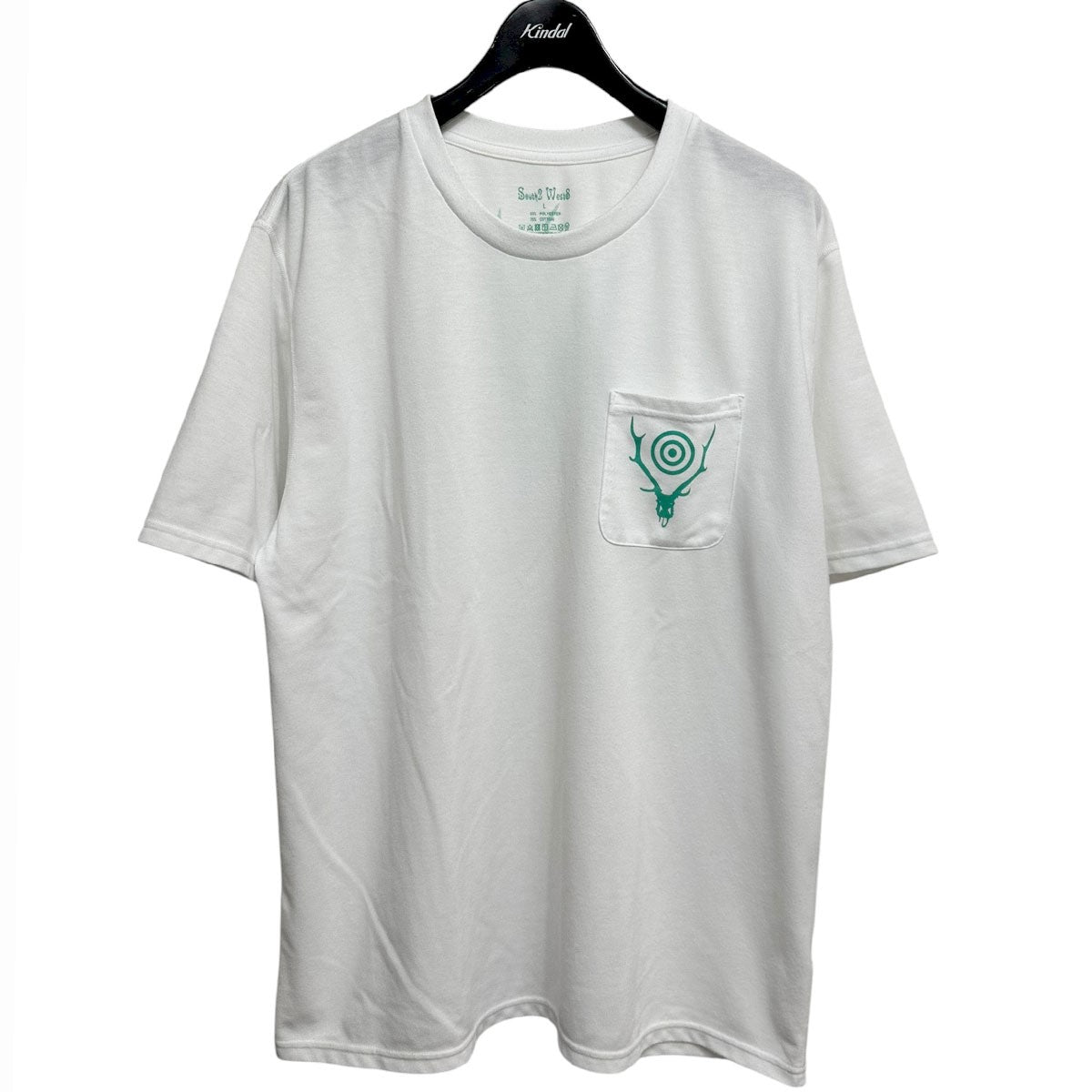 S／S Round Pocket Tee CIRCLE HORNロゴプリントTシャツMR834