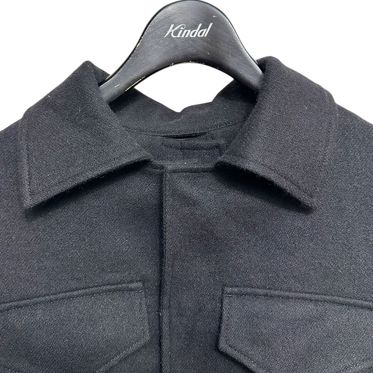 24AWFLANNEL DOUBLE FACE GOAT LEATHER SHORT JACKET BACK EXTRA MATERIALGO-J19-801