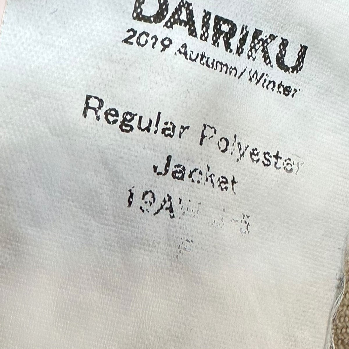 Regular Polyester Jacket19AW J-5