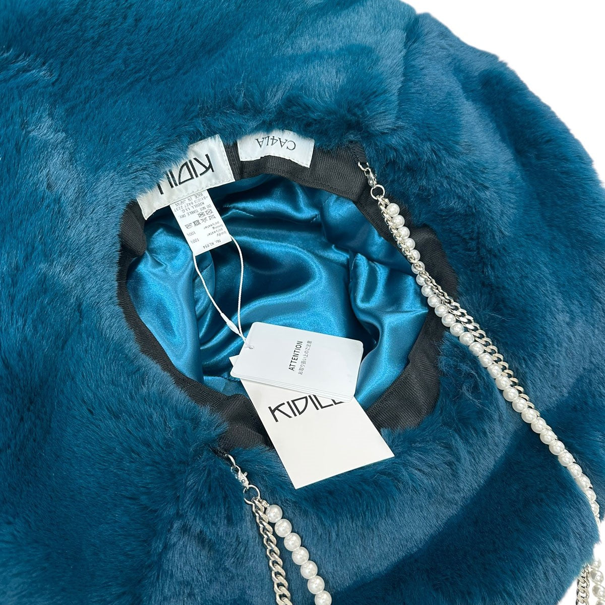 KIDILL×CA4LA BIG FUR HATビッグファーハットKL654 KL654 ブルー