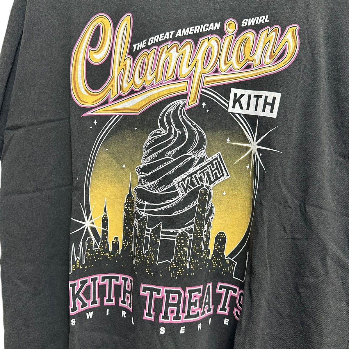 KITH Treats Champions Teeヴィンテージ加工プリントTシャツ24-073-066-0002-3-0 古着・中古-4枚目のアイテム画像
