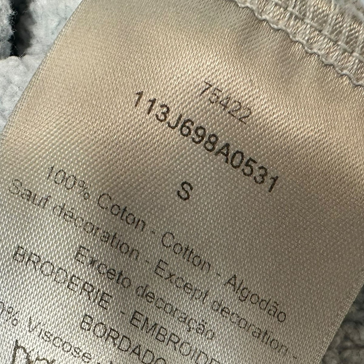 Dior CD Icon sweat shirtロゴ刺繍プルオーバースウェットフーディー113J698A0531 古着・中古-5枚目のアイテム画像