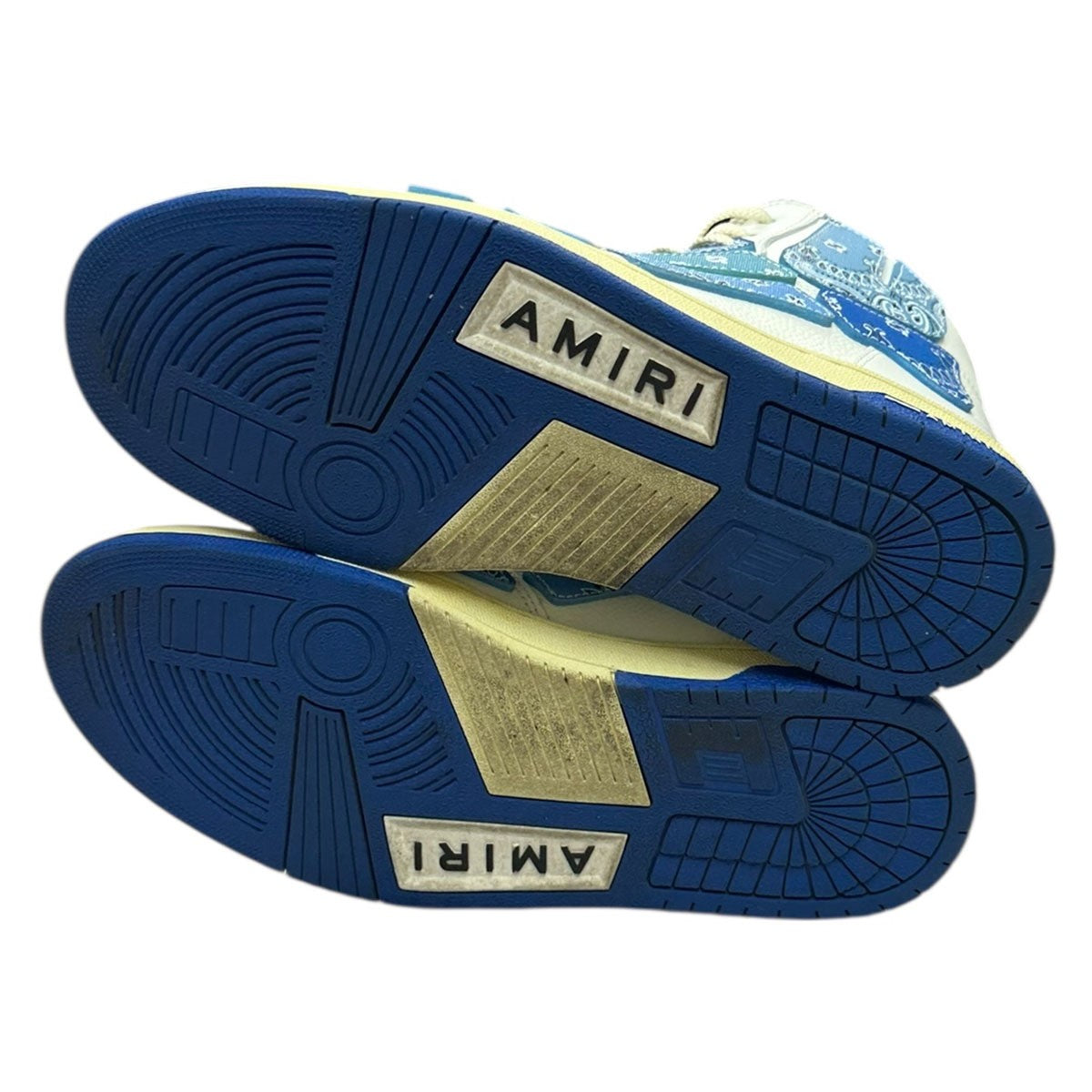 AMIRI(アミリ) Skel Top Hiハイカットスニーカー バンダナブルー