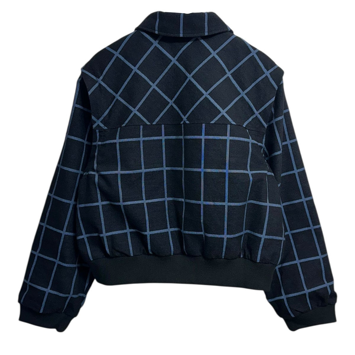 NOT CONVENTIONAL Blue Plaid 2Way Blousonブループレイド2ウェイブルゾンN24-063-BLU 古着・中古-2枚目のアイテム画像