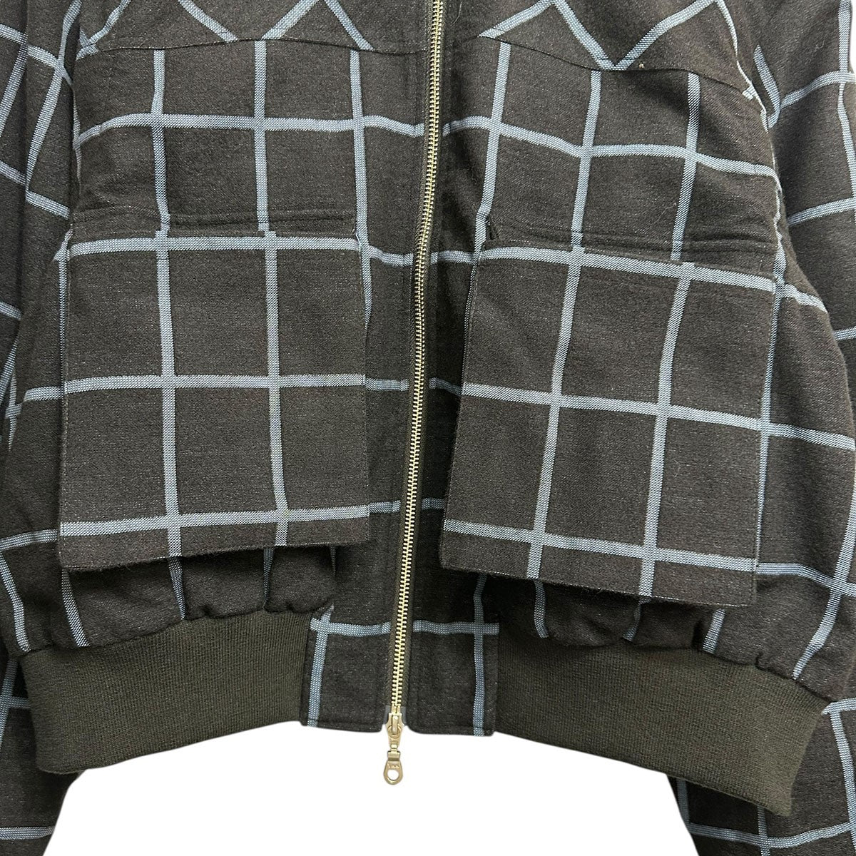 NOT CONVENTIONAL Blue Plaid 2Way Blousonブループレイド2ウェイブルゾンN24-063-BLU 古着・中古-4枚目のアイテム画像