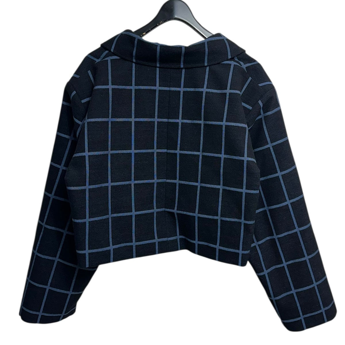 NOT CONVENTIONAL 24AWBlue Plaid Short JacketブループレイドショートジャケットN24-062-BLU 古着・中古-2枚目のアイテム画像