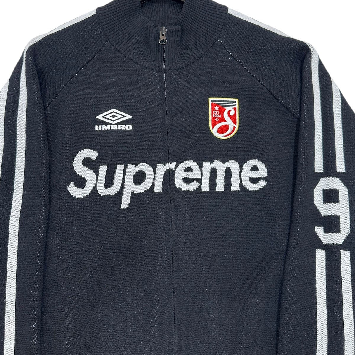 25SSZip Up Sweaterダブルネームロゴジップアップセーター