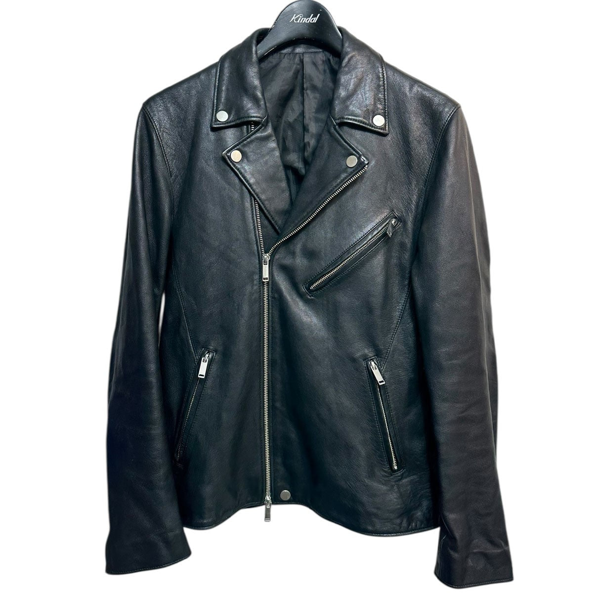 STUDIOUS(ステュディオス) ラムレザーダブルライダースジャケット