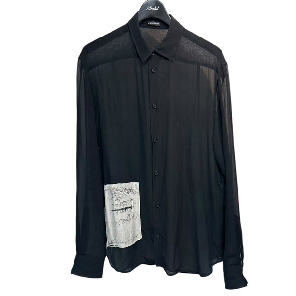 【希少】　ANN DEMEULEMEESTER 25ss 長袖シャツ 黒 ANN DEMEULEMEESTER(アンドゥムルメステール) 25SSANDRE CLASSIC SHIRT