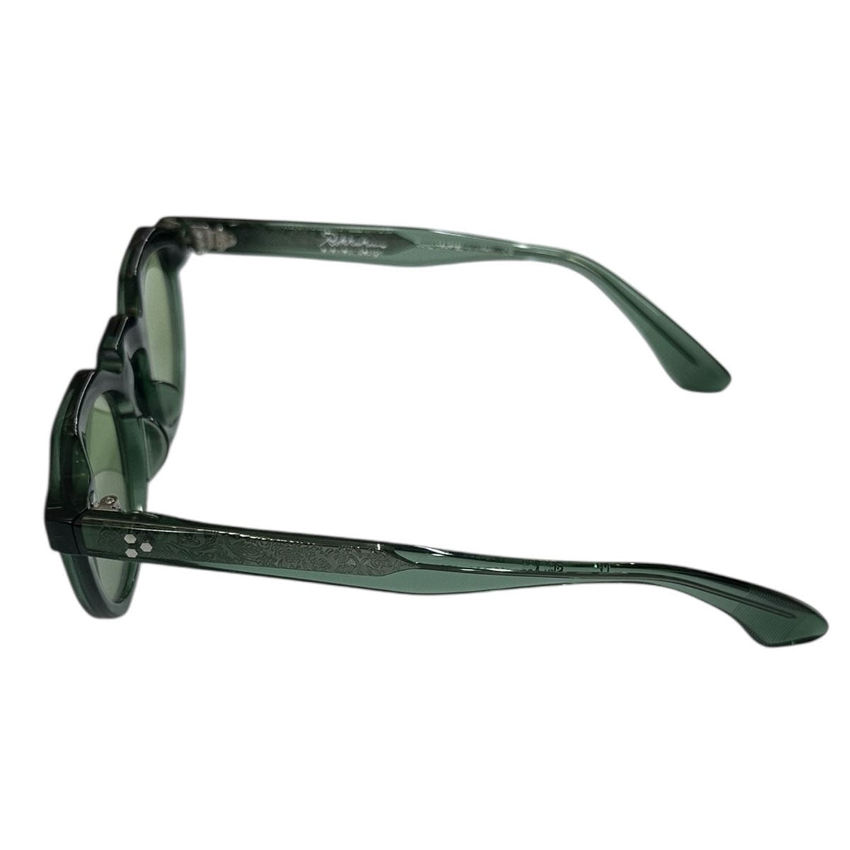 ROKKAKU EYEWEAR DESIGN×OBJ×RAINMAKER Sky Aceサングラス グリーン