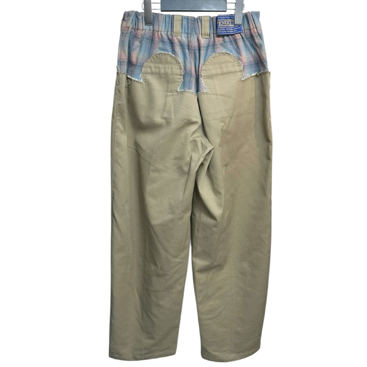 Maison Margiela × PENDLETON 23aw チノパンツ Maison Margiela×PENDLETON 23AWドッキング2タックチノパンツS29KA0383