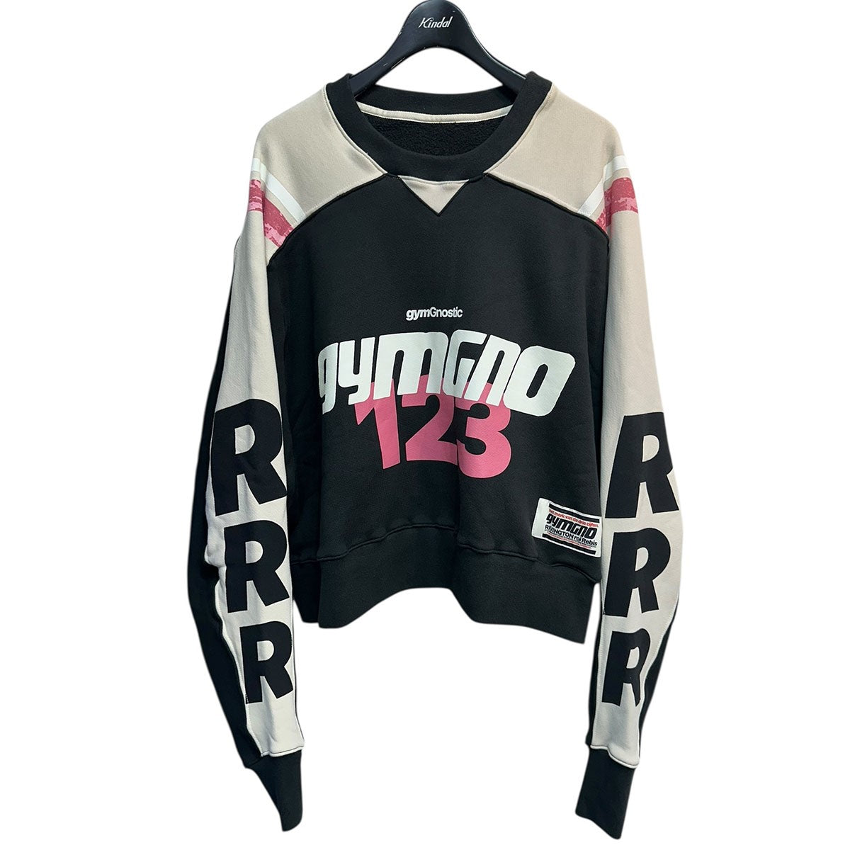 24SSAGAPE CREWNECKプリントクロップド丈スウェットシャツ