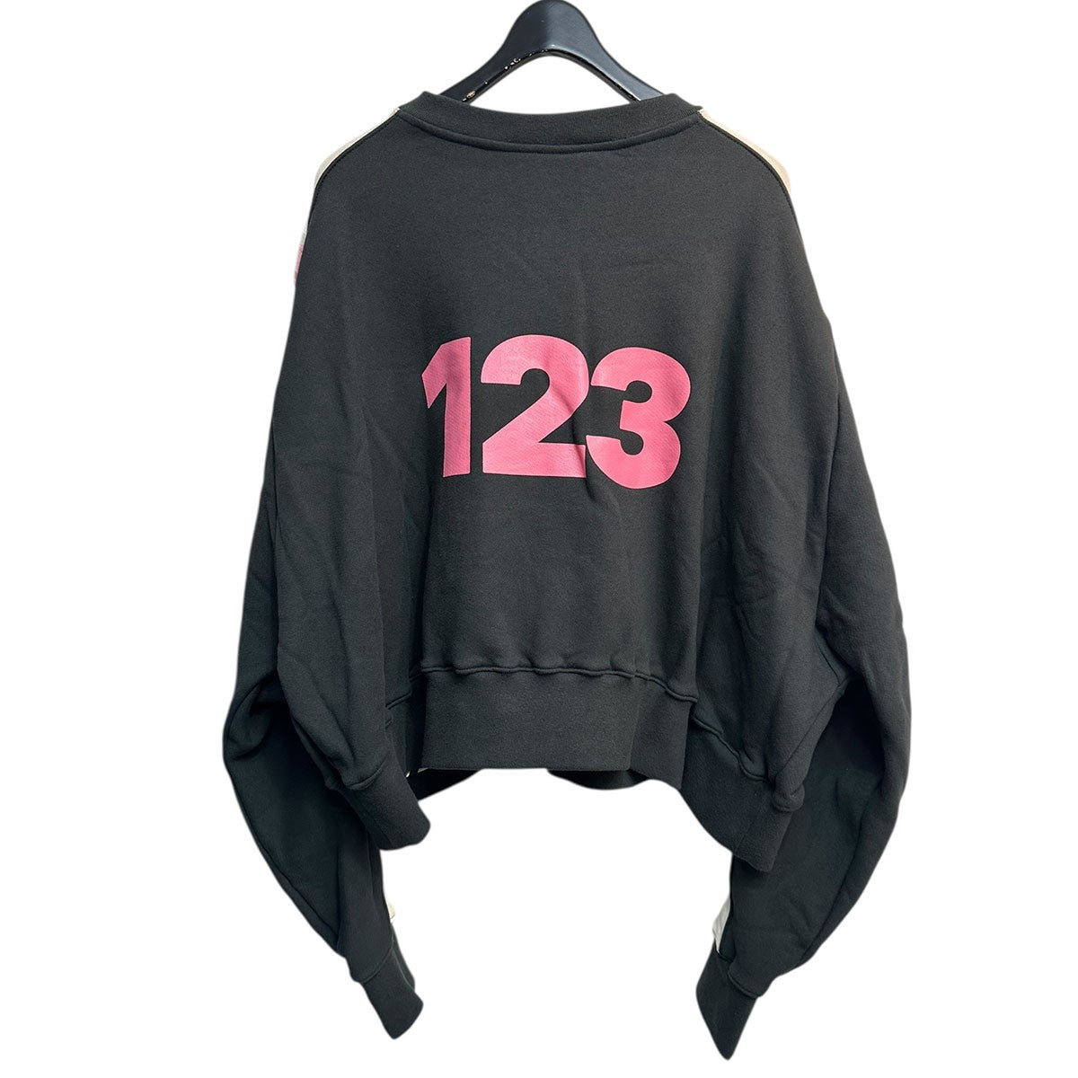 24SSAGAPE CREWNECKプリントクロップド丈スウェットシャツ