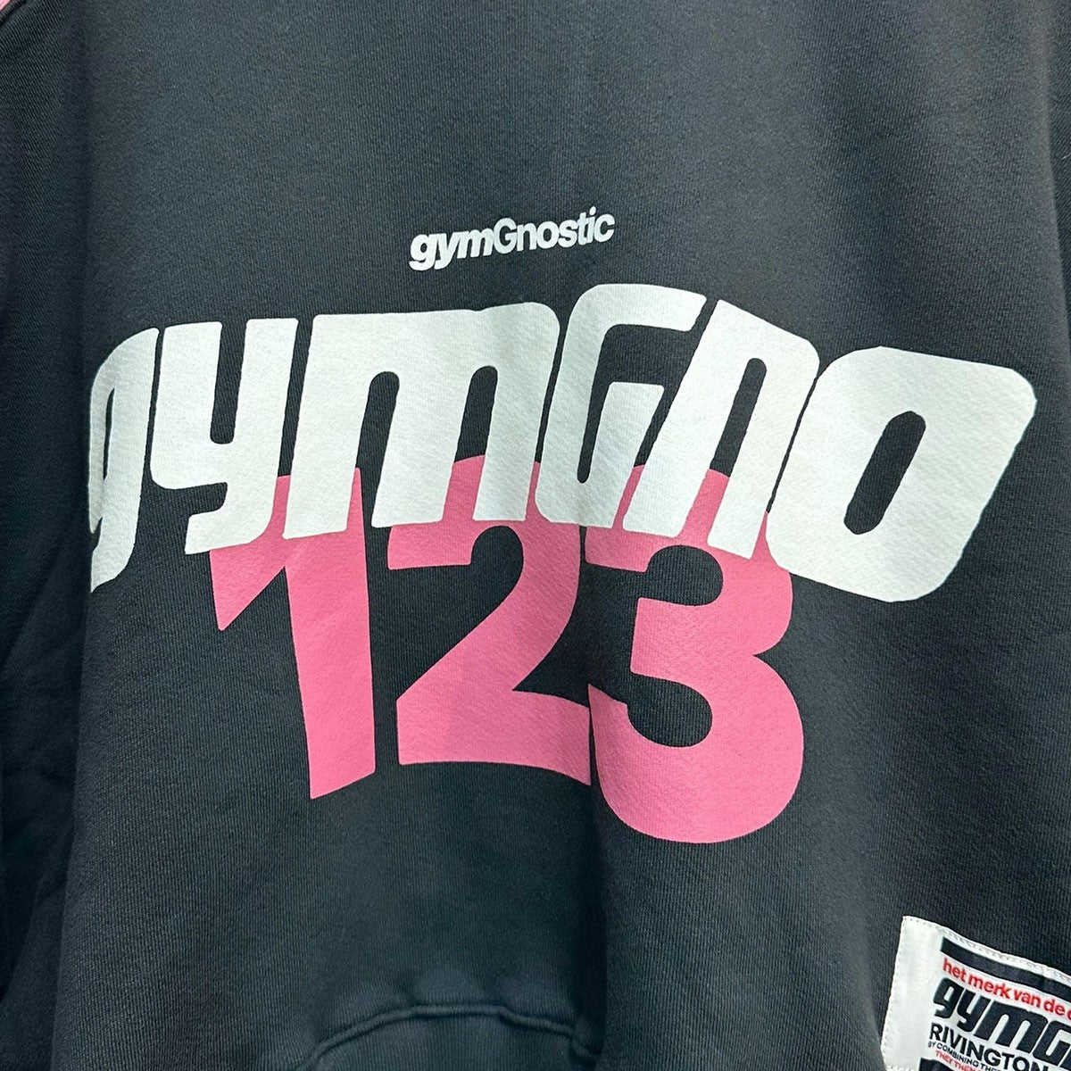 24SSAGAPE CREWNECKプリントクロップド丈スウェットシャツ