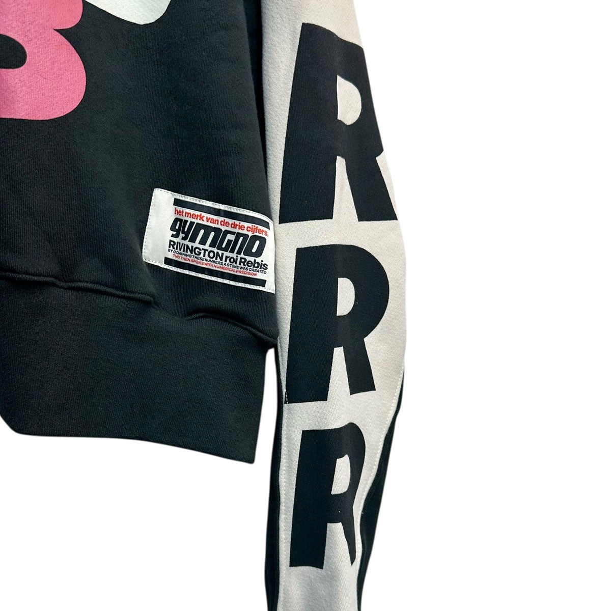 24SSAGAPE CREWNECKプリントクロップド丈スウェットシャツ