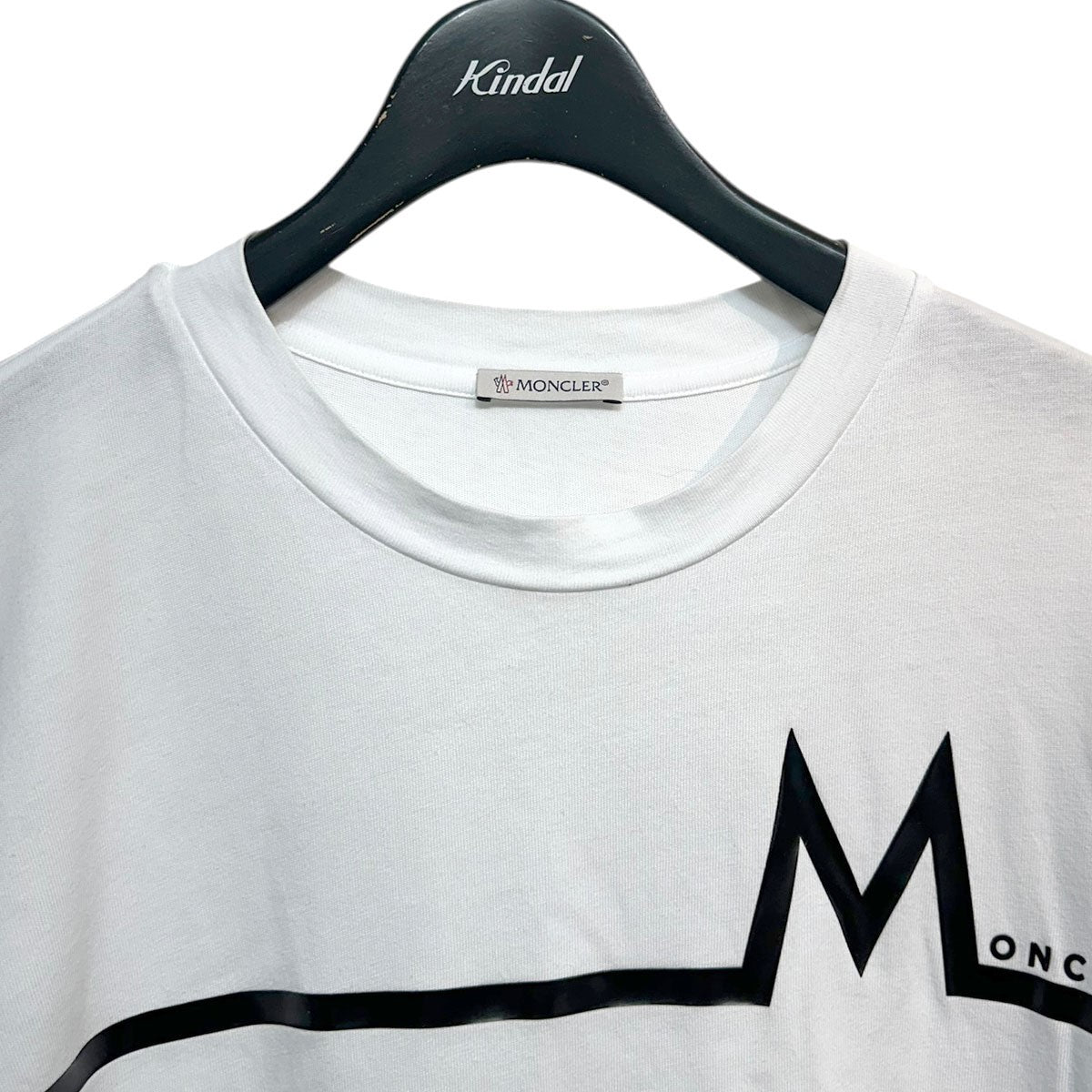 MONCLER(モンクレール) ロゴプリント長袖Tシャツ ホワイト サイズ M