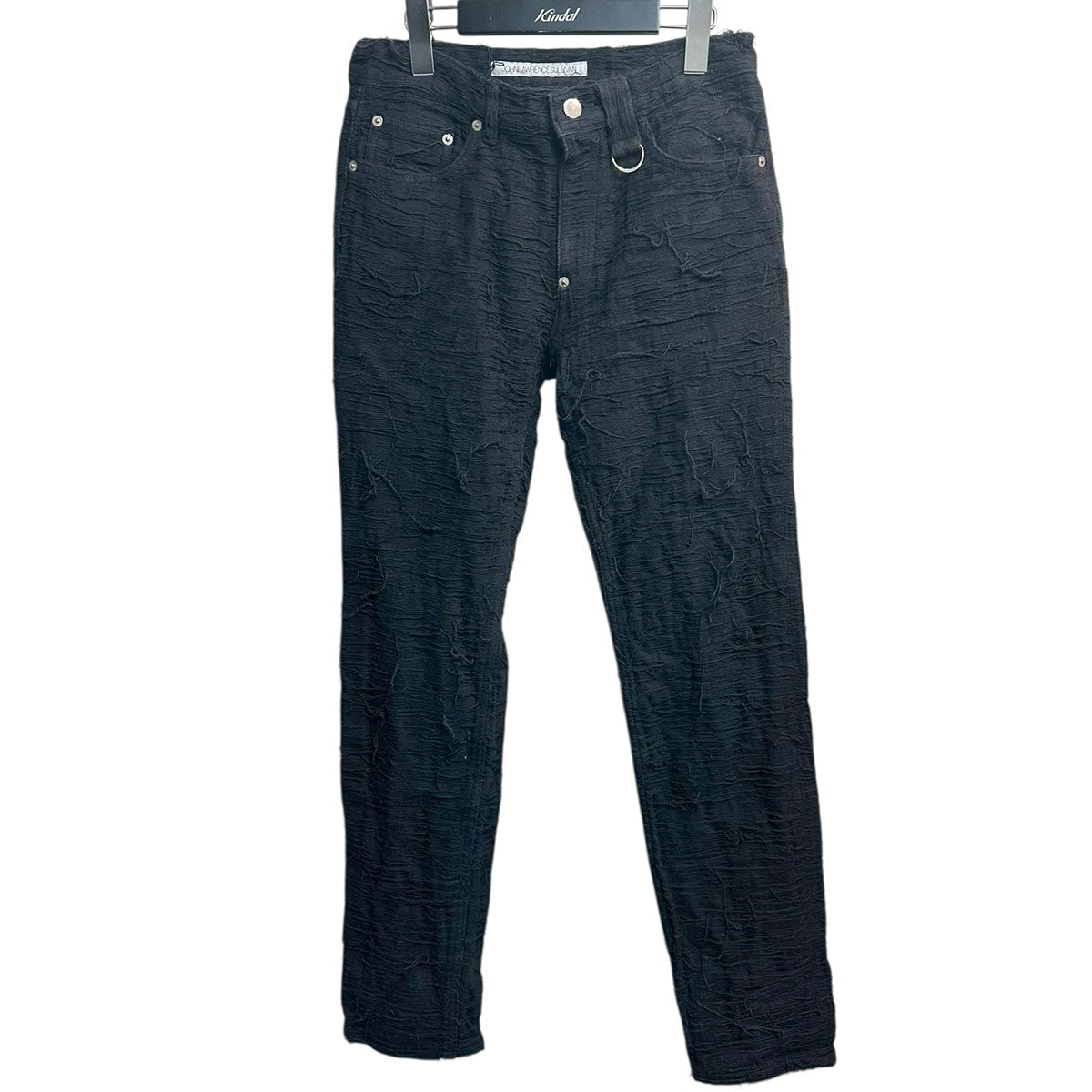 JOHN LAWRENCE SULLIVAN CRASH DENIM 5POCKET PANTSクラッシュデニム5ポケットパンツ2B019-0322-18 古着・中古-1枚目のアイテム画像